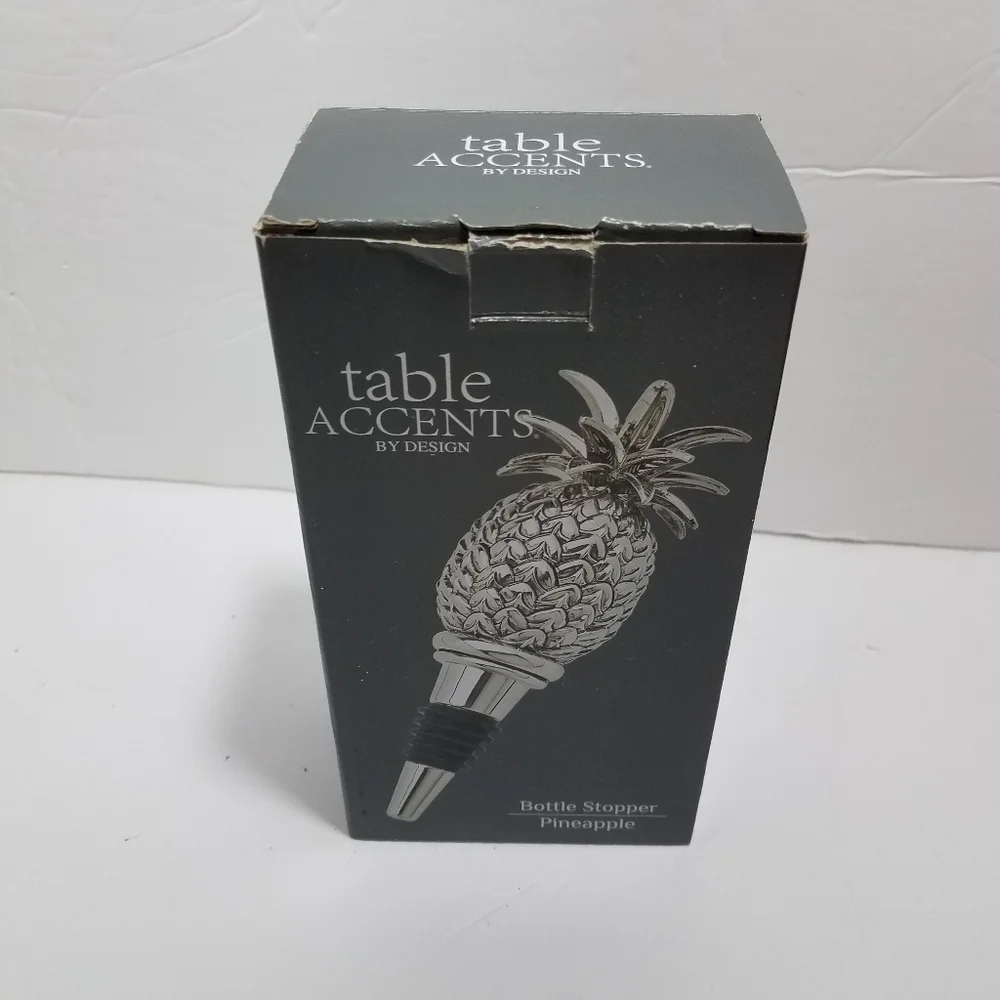 Table Accents by Design Pineapple Wine Stopper Godinger